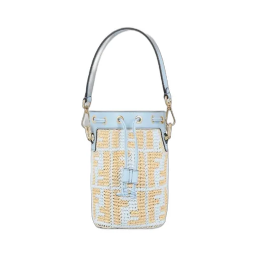 Small Mon Tresor Woven Bucket Bag