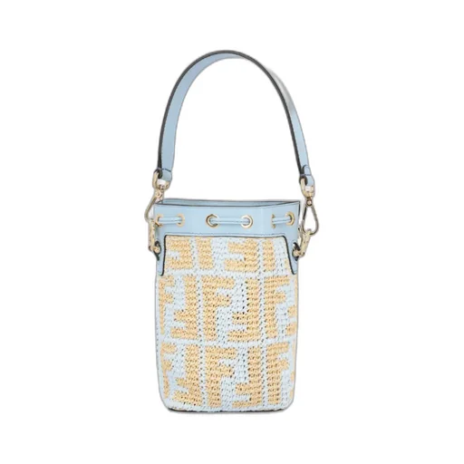 Small Mon Tresor Woven Bucket Bag