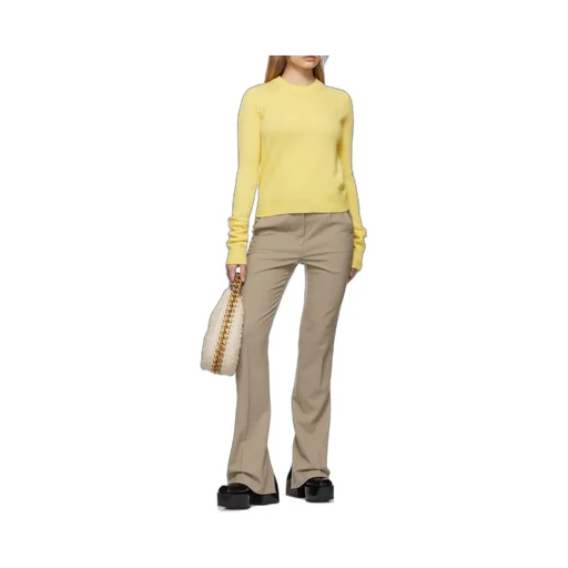 Mid-Waist Straight Casual Pants