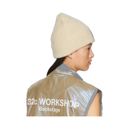 By Far Logo Patch Turn-Up Brim Beanie