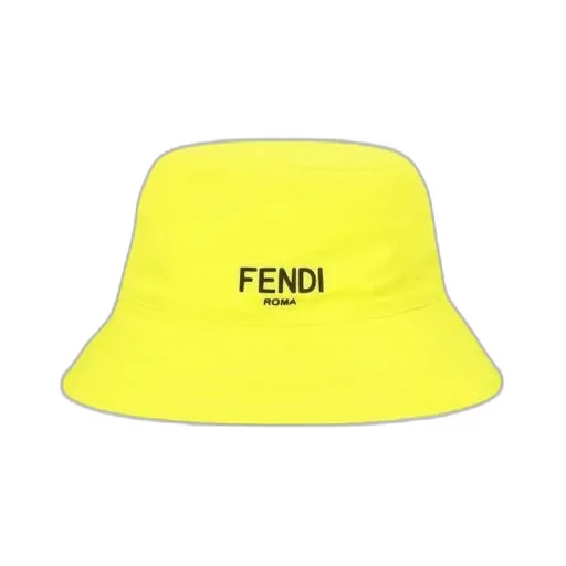 Fendi Kids Logo Detailed Bucket Hat