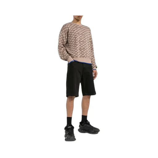 All-Over Monogram Crew Neck Jumper