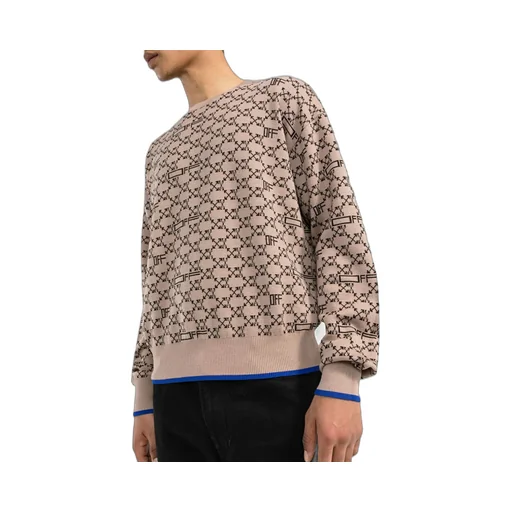 All-Over Monogram Crew Neck Jumper