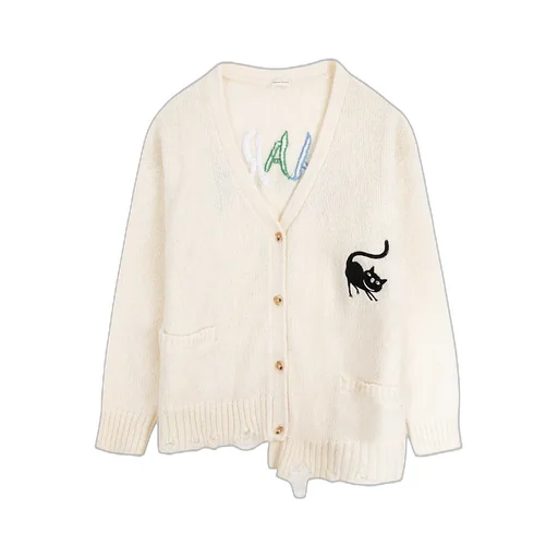 Imitation Of Old Logo Knitted Cardigan