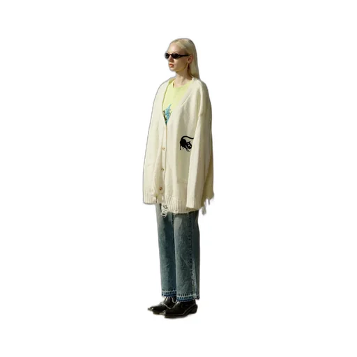Imitation Of Old Logo Knitted Cardigan