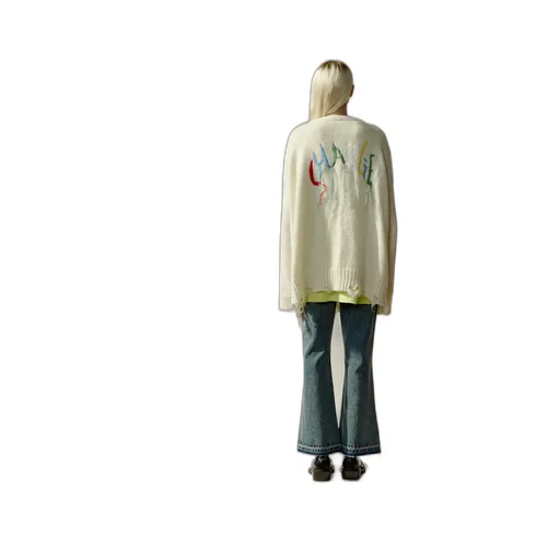 Imitation Of Old Logo Knitted Cardigan