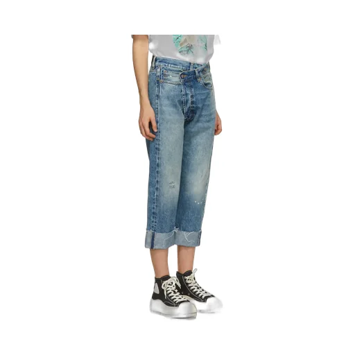 Low-Rise Cropped Jeans