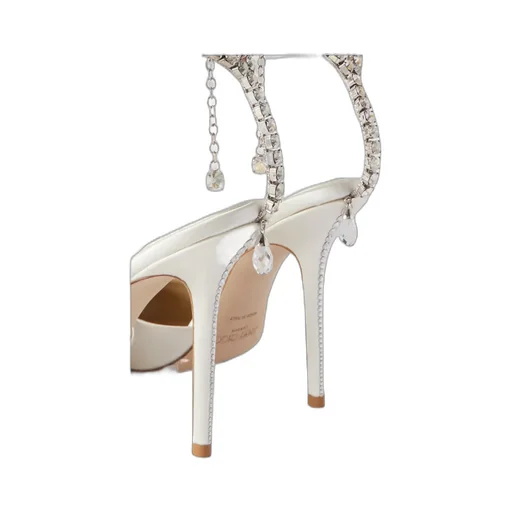 Crystal Inlaid Pointed High Heels