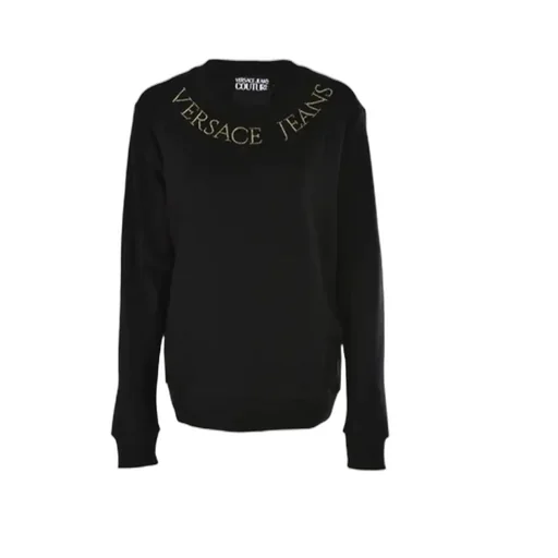 Black Printed Logo Sweater