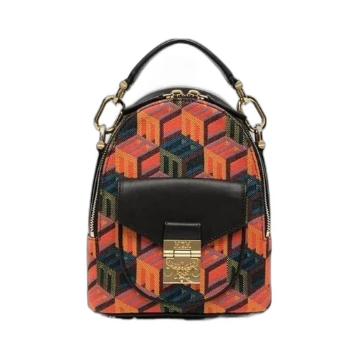 Logo Geometric Jacquard Backpack