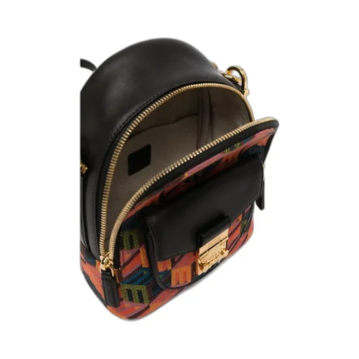 Logo Geometric Jacquard Backpack