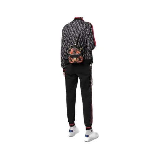 Logo Geometric Jacquard Backpack