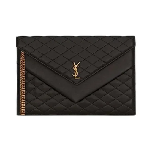 Gaby Quilted Envelope Clutch Bag