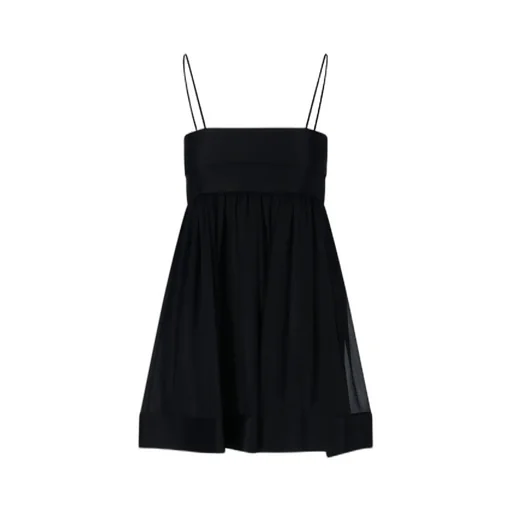 Sleeveless Dress In Crepe Muslin