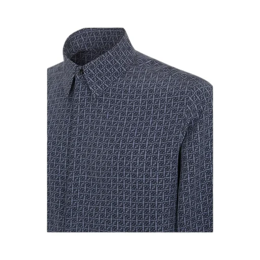 Blue Silk Shirt