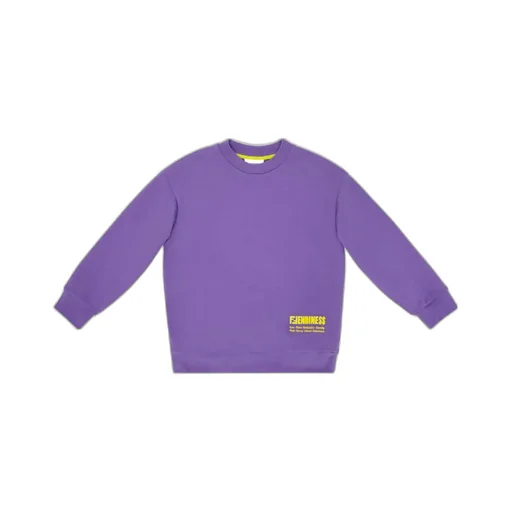 Purple Jersey Crew-Neck Junior Sweatshirt From The Fendiness Line