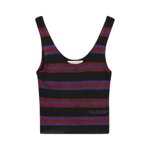 Logo Stripe Knitted Vest