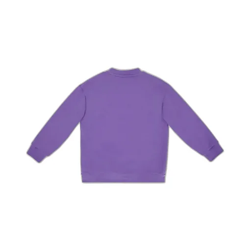 Purple Jersey Crew-Neck Junior Sweatshirt From The Fendiness Line