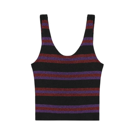 Logo Stripe Knitted Vest