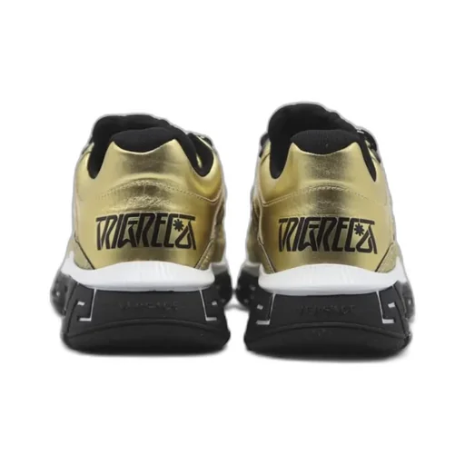 Versace Trigreca Metallic-Effect Sneakers