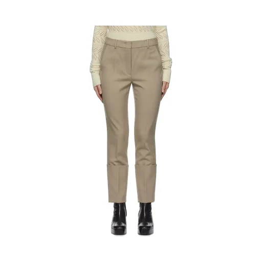 Logo High-Waisted Straight Trousers
