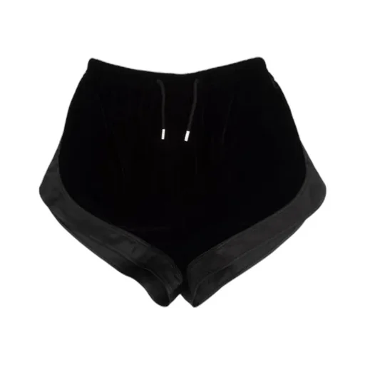 Saint Laurent Panelled Drawstring Mini Shorts