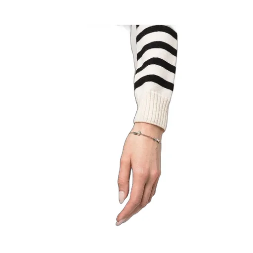 Saint Laurent Cassandre Charm Logo Plaque Bracelet