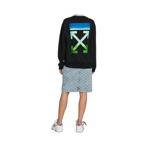 Blurred Arrow Reg Crewneck Black Multico