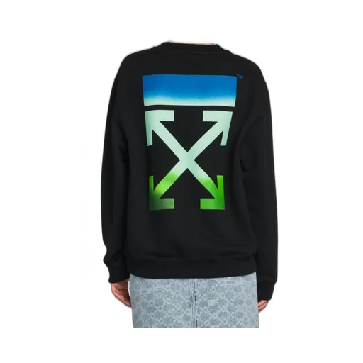 Blurred Arrow Reg Crewneck Black Multico