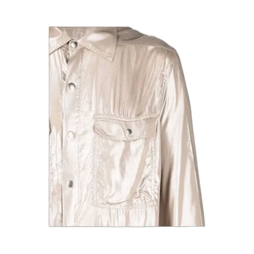 Rick Owens Coated Long-Sleeved Shirt