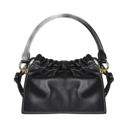 Logo-Plaque Drawstring Tote Bag