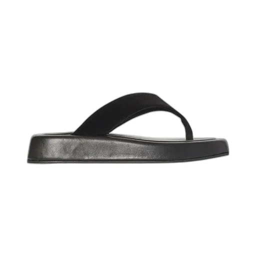Padded Leather Flip Flops