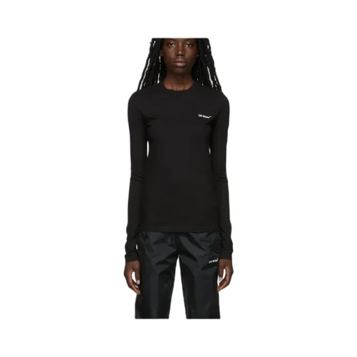 Diag-Stripe Long-Sleeved T-Shirt