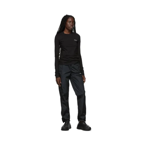Diag-Stripe Long-Sleeved T-Shirt