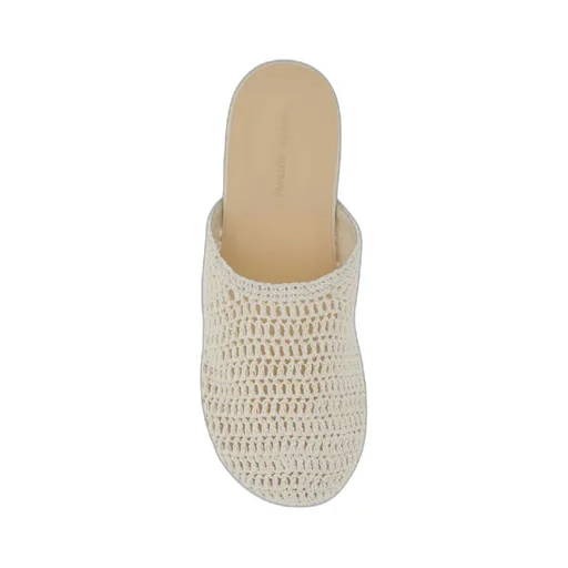 Magda Butrym Crochet Clog Round Toe Mules