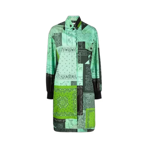 Kenzo Paisley Print Long-Sleeved Shirt Dress