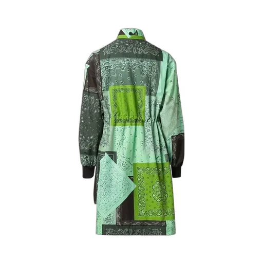 Kenzo Paisley Print Long-Sleeved Shirt Dress