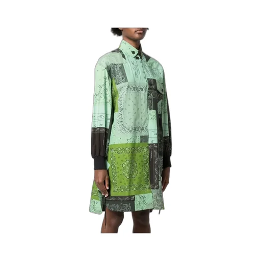 Kenzo Paisley Print Long-Sleeved Shirt Dress