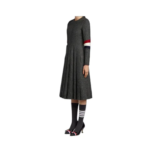 Wool Pleated Dress