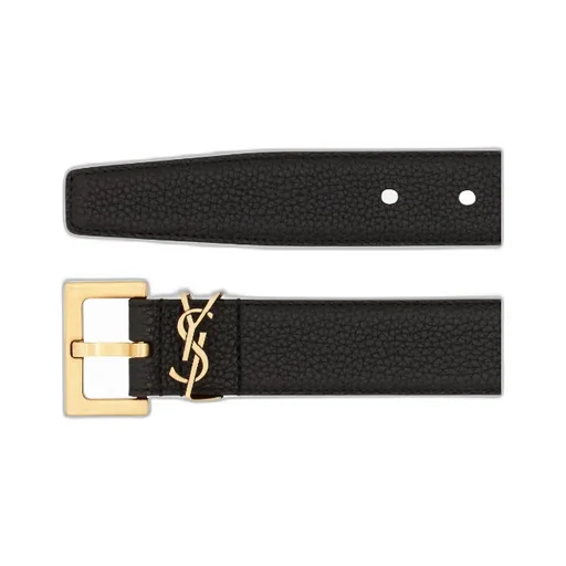 Saint Laurent Cassandre Logo Plaque Belt