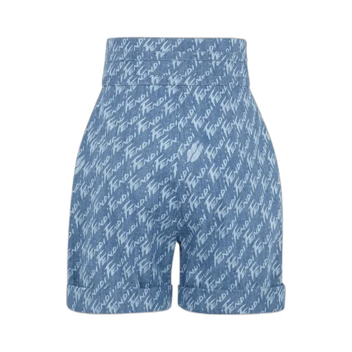 Light Blue Chambray Shorts