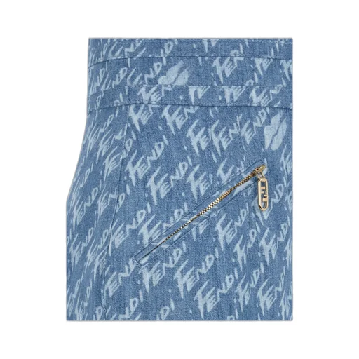 Light Blue Chambray Shorts