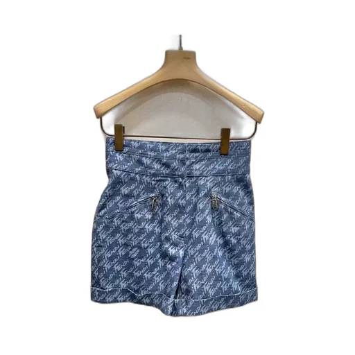 Light Blue Chambray Shorts