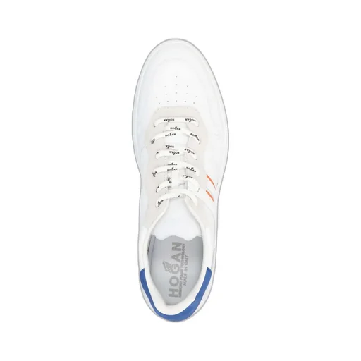 Hogan Round Toe Lace-Up Sneakers