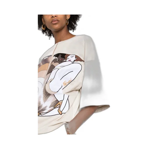 Logo Embroidered Round-Collar T-Shirt