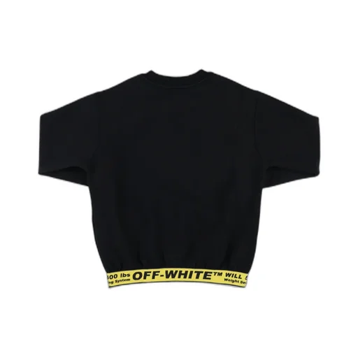 Off-White Kids Logo Detailed Long Sleeved Sweatshirt
