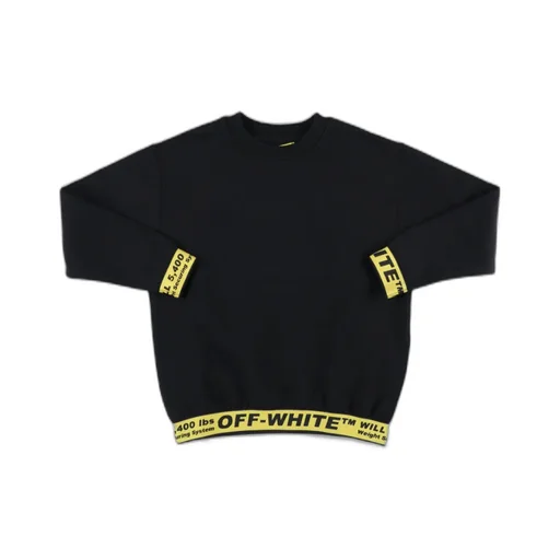 Off-White Kids Logo Detailed Long Sleeved Sweatshirt