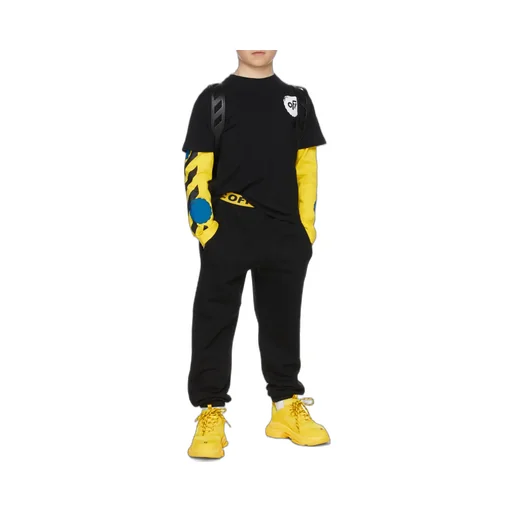 Off-White Kids Industrial Logo Waistband Sweatpants