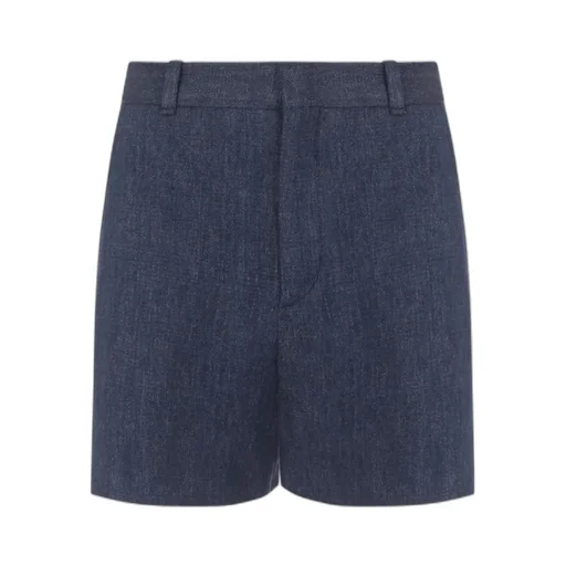 Chloé High Waist Tailored Bermuda Shorts