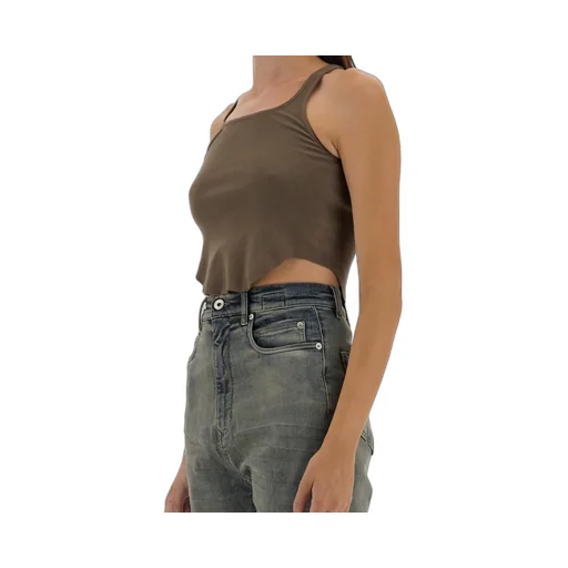 Rick Owens Drkshdw Basic Cropped Tank Top